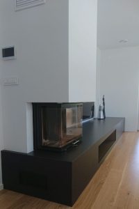 Dnevna soba z leseno obdelavo